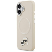 Karl Lagerfeld Karl & Choupette Pins MagSafe Case for iPhone 17 - Beige