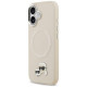 Karl Lagerfeld Karl & Choupette Pins MagSafe Case for iPhone 17 - Beige