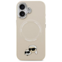 Karl Lagerfeld Karl & Choupette Pins MagSafe Case for iPhone 17 - Beige