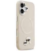 Karl Lagerfeld Karl & Choupette Pins MagSafe Case for iPhone 17 - Beige