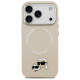 Karl Lagerfeld Karl & Choupette Pins MagSafe Case for iPhone 17 Pro Max - Beige