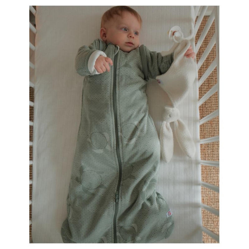 Lodger Hopper Matcha Turtle guļammaiss ar noņemamām piedurknēm, Silk, 68/80 - HPM 109_68/80