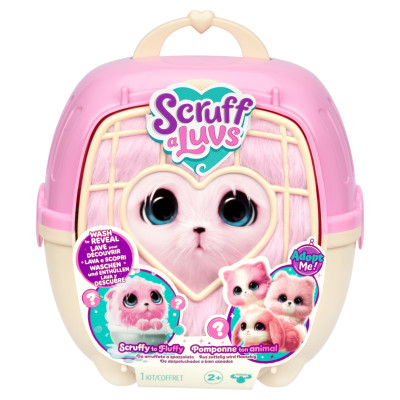 Scruff-A-Luvs plī&scaron;a mājdzīvnieks, rozā, 19 cm