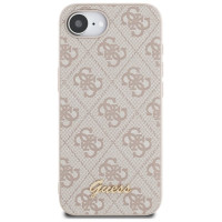 Guess 4G Script Logo MagSafe iPhone 16e Case - Pink