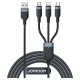Joyroom Kabel Joyroom S-A18 3w1 3,5A USB-A - Lightning+USB-C+MicroUSB 1,2m - czarny