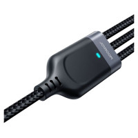 Joyroom Kabel Joyroom S-A18 3w1 3,5A USB-A - Lightning+USB-C+MicroUSB 1,2m - czarny