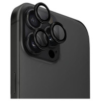 Uniq Optix Aluminum Camera Lens Protector iPhone 16 Pro / 16 Pro Max with Applicator - Black