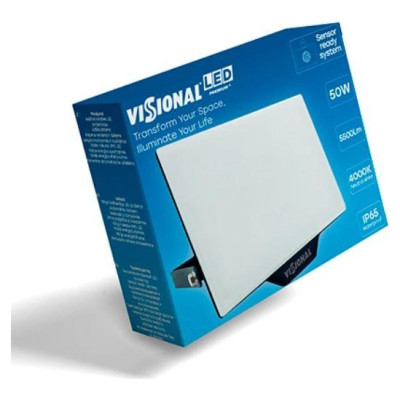 Visional Lamp|VISIONAL|Power consumption 50 Watts|Luminous flux 5500 Lumen|4000 K|AC220-240V|Beam angle 120 degrees|VS122-50W-40K