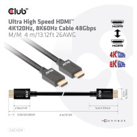 Club3D CABLE HDMI TO HDMI 4M/M/M CAC-1374 CLUB3D