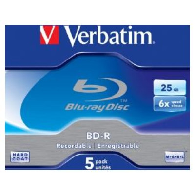 Verbatim Matricas BD-R Verbatim 25 GB 6x Single Layer 5 Pack Jewel