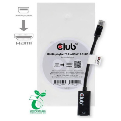 Club3D I/O ADAPTER MINI DP TO HDMI/M/F CAC-2170 CLUB3D