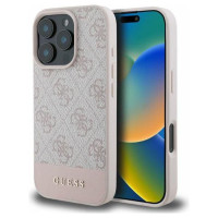 Guess 4G Bottom Stripe iPhone 16 Pro Case - Pink