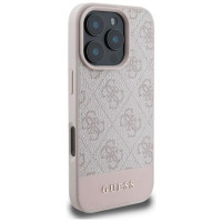Guess 4G Bottom Stripe iPhone 16 Pro Case - Pink