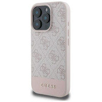 Guess 4G Bottom Stripe iPhone 16 Pro Case - Pink