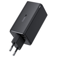 Baseus GaN6 Pro Charger 100W 2 x USB-C 2 x USB-A with Black USB-C Cable 100W 1m - Black