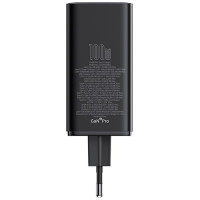 Baseus GaN6 Pro Charger 100W 2 x USB-C 2 x USB-A with Black USB-C Cable 100W 1m - Black