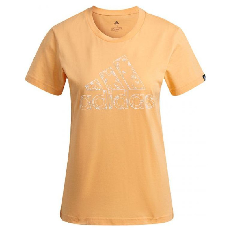Adidas Outlined Floral Graphic T-Shirt W GL1030 (S)