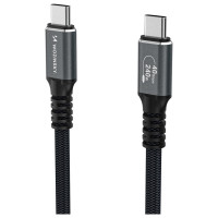 Wozinsky WPS-UY42S USB-C Thunderbolt 4 Cable 240W 2m 4K - Black