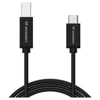 Wozinsky WKDDY1S USB-B - USB-C Cable 1m - Black