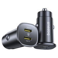 Baseus GoTrip 2 x USB-C 30W Car Charger - Black