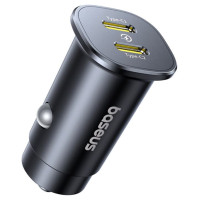 Baseus GoTrip 2 x USB-C 30W Car Charger - Black