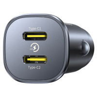 Baseus GoTrip 2 x USB-C 30W Car Charger - Black