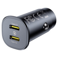 Baseus GoTrip 2 x USB-C 30W Car Charger - Black