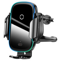 Baseus Automatic Electric Car Holder Qi Wireless Charger 15W Black (WXHW03-01)
