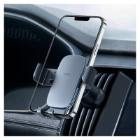Baseus [RETURNED ITEM] Baseus Metal Age II gravitational car phone holder for ventilation grille dark gray (SUJS000013)