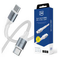 3Mk Protection 3mk Hyper Cable 3mk Hyper Cable N-SERIES USB-C / USB-C 1m 20V/5A 100W / white