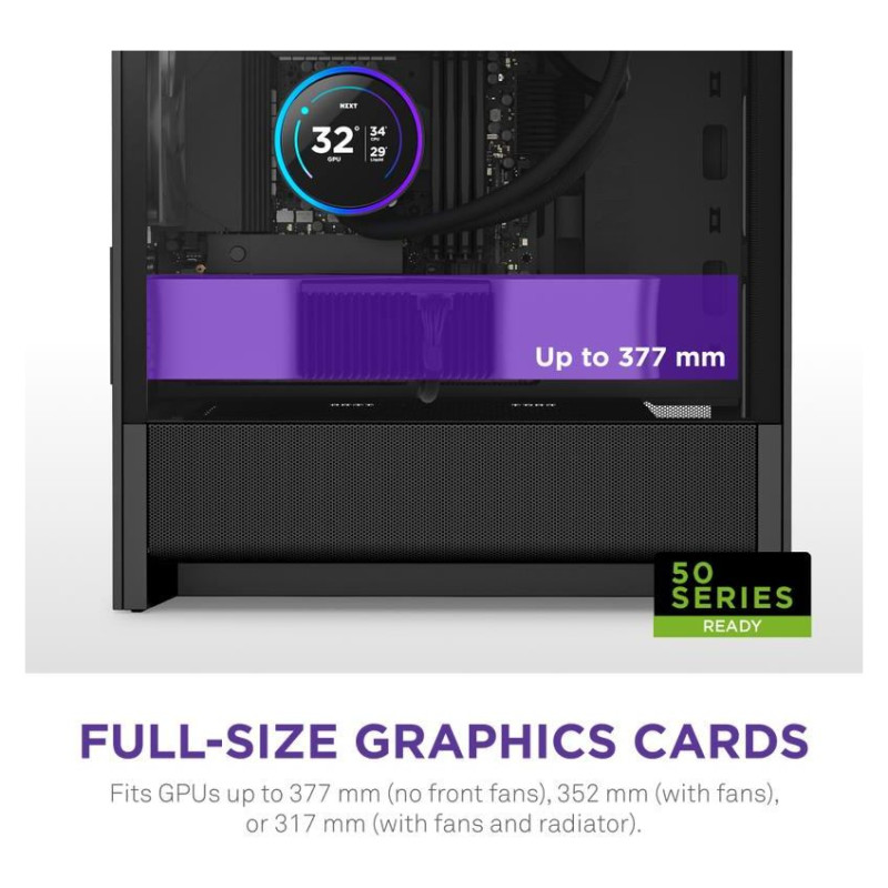 Nzxt Case|NZXT|micro ATX/Mini-ITX|Black|Midi Tower|PC|CC-H31FB-01