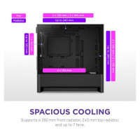 Nzxt Case|NZXT|micro ATX/Mini-ITX|Black|Midi Tower|PC|CC-H31FB-01
