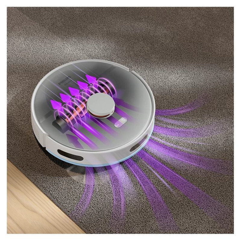 Philips HomeRun 2000. sērijas Putekļsūcējs robots ar mazgā&scaron;anas funkciju, balts - XU2100/25