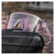 Rockbros Cycling Glasses Photochromic, with UV Protection and Corrective Insert, Clear - Purple