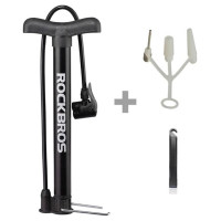 Rockbros A320 floor bicycle pump - black