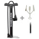 Rockbros A320 floor bicycle pump - black