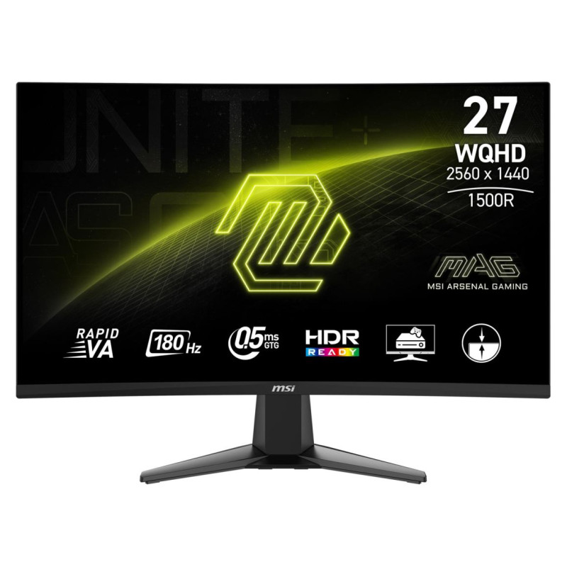 MSI LCD Monitor|MSI|27 "|2560 x 1440 pixels|Quad HD|Native aspect ratio 16:9|LCD|Curved|MAG27CQ6F