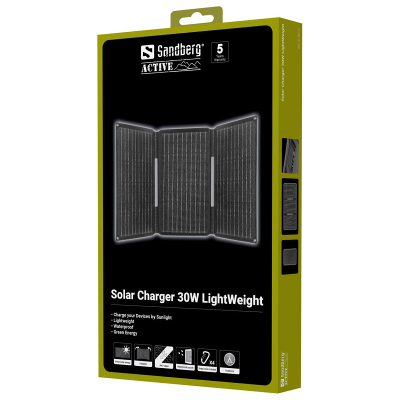 Sandberg 421-19 Solar Charger 30W LightWeight