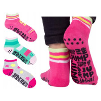 Yoclub Zeķes batutiem TRAMPOLINE ABS SKS-0021 GIRL (23-26)