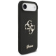Guess Silicone Big 4G Script case for iPhone Air - black