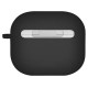 Uniq Nexo AirPods 4 + Ear Hooks Silicone case - black
