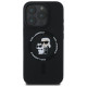 Karl Lagerfeld Silicone Karl&Choupette Heads Ring MagSafe Case for iPhone 16 Pro - Black