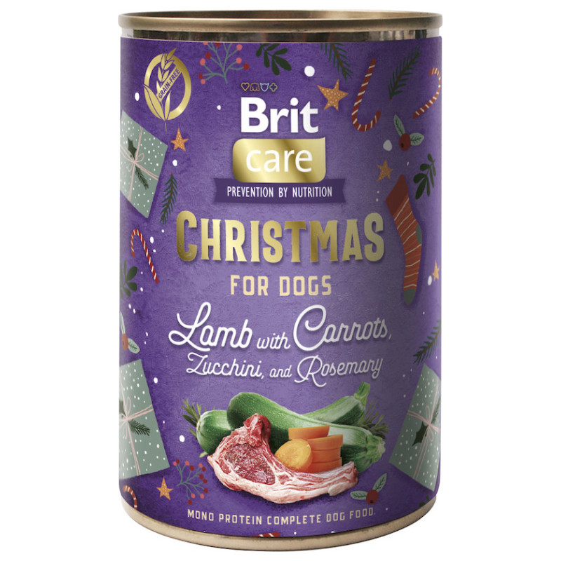 Brit Care Dog Mono Protein Christmas jērs ar burkāniem 400 g