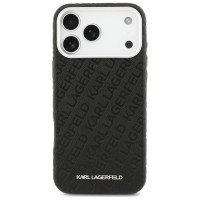 Karl Lagerfeld FW Stamped Karl MagSafe Case for iPhone 17 Pro Max - Black