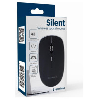 Gembird MOUSE USB OPTICAL WRL BLACK/SILENT MUSW-4BS-01 GEMBIRD