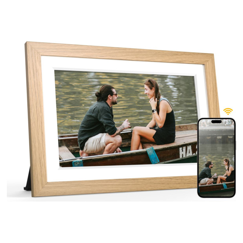Kodak 15.6 Digital Photo Frame Wi-F- Enabled Wood
