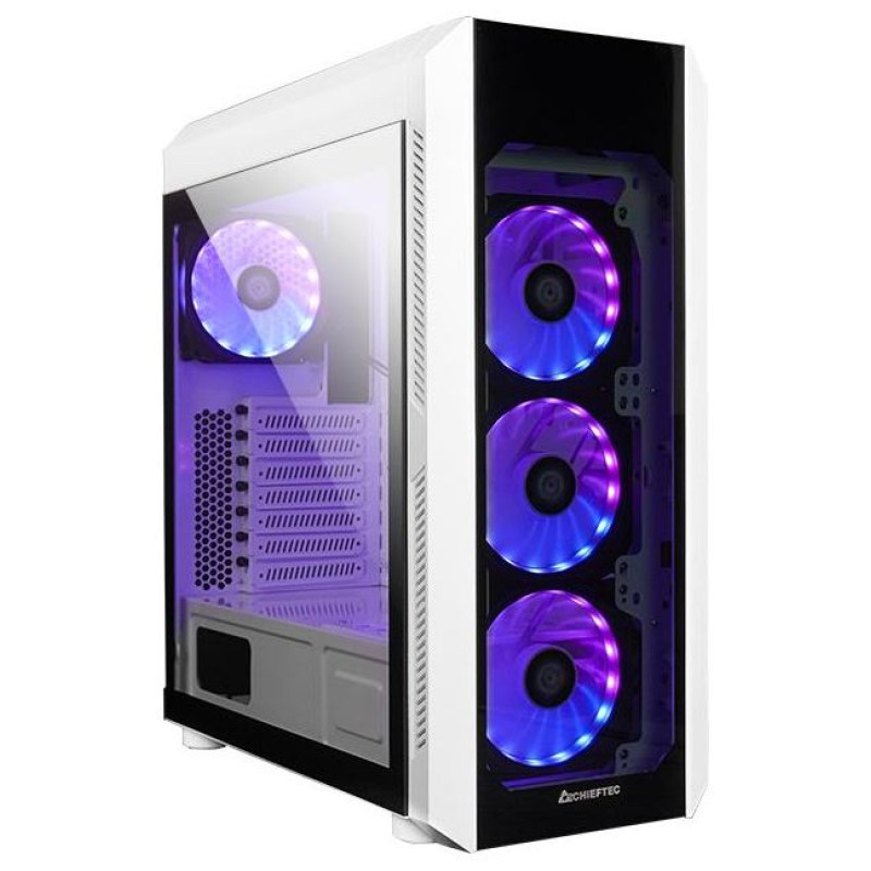 Chieftec Case|CHIEFTEC|ATX/micro ATX/Mini-ITX|White|Midi Tower|PC|GL-03W-OP