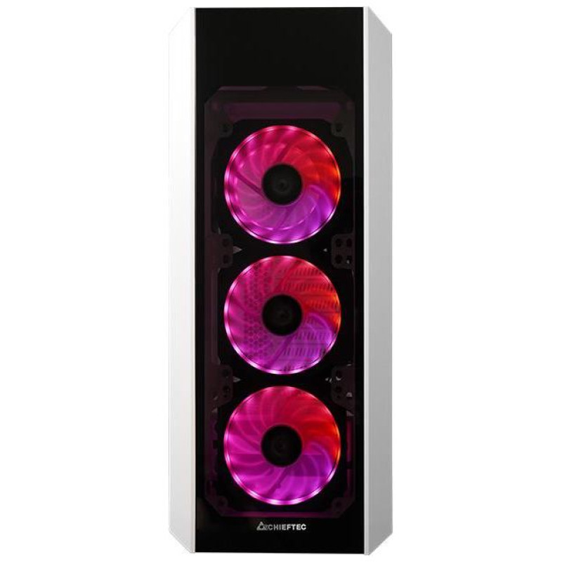 Chieftec Case|CHIEFTEC|ATX/micro ATX/Mini-ITX|White|Midi Tower|PC|GL-03W-OP