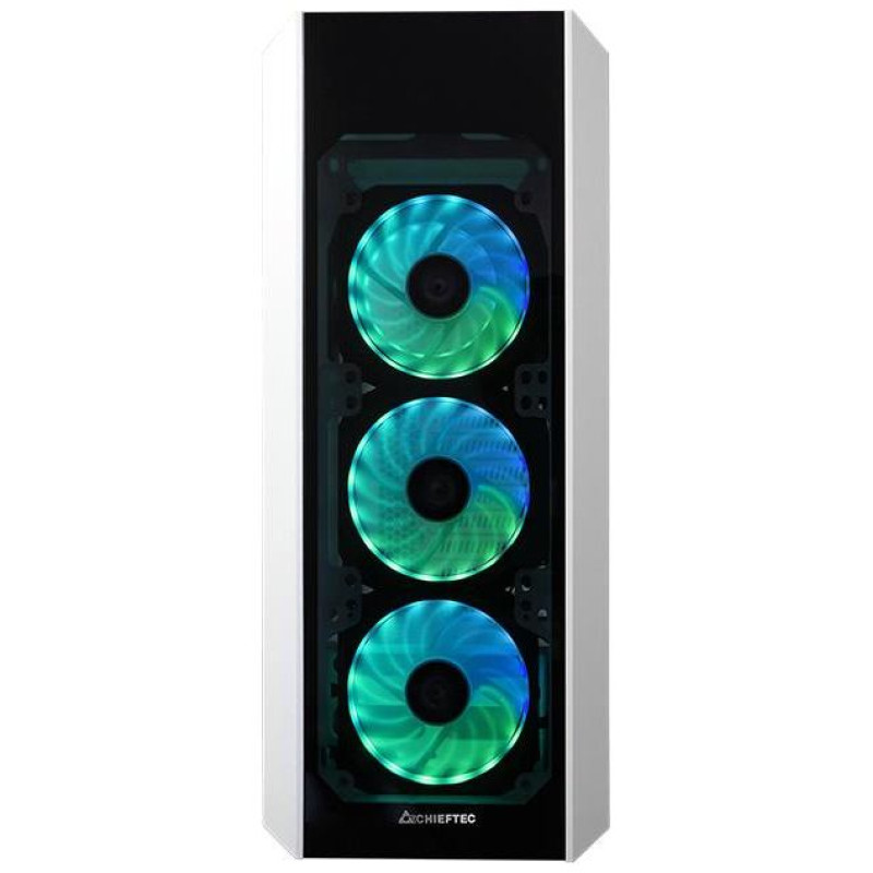 Chieftec Case|CHIEFTEC|ATX/micro ATX/Mini-ITX|White|Midi Tower|PC|GL-03W-OP