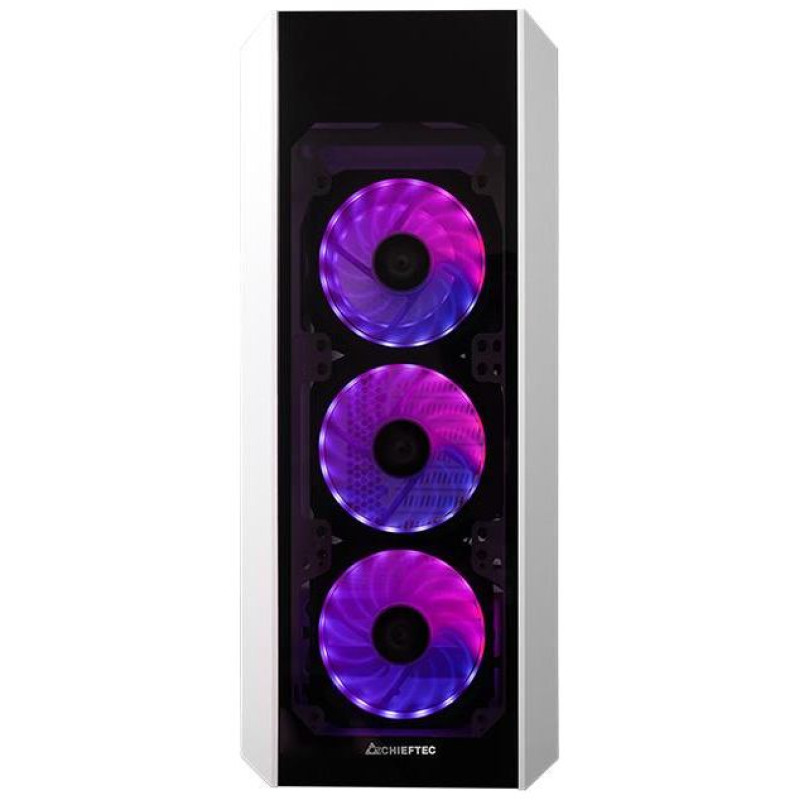 Chieftec Case|CHIEFTEC|ATX/micro ATX/Mini-ITX|White|Midi Tower|PC|GL-03W-OP